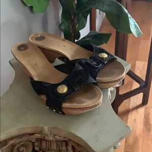 Coach Black Patented leather sandals😍😍😍❤️❤️❤️